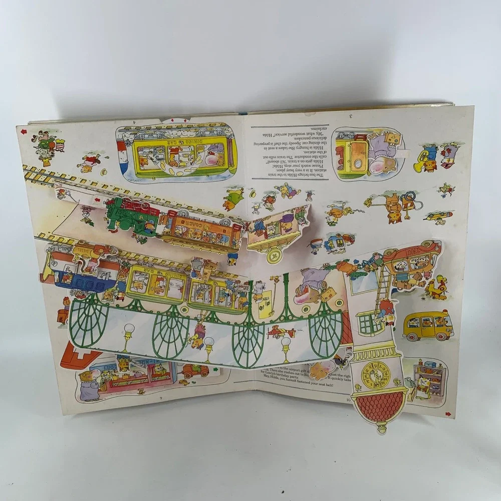Richard Scarry's Biggest Pop-Up Book Ever! 1992 Golden Books Hardcover Busytown